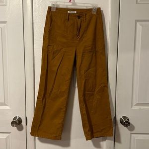 Billabong mustard yellow wide leg pants